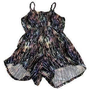 LoveSick Multi-Color Abstract Print Romper - Size 1